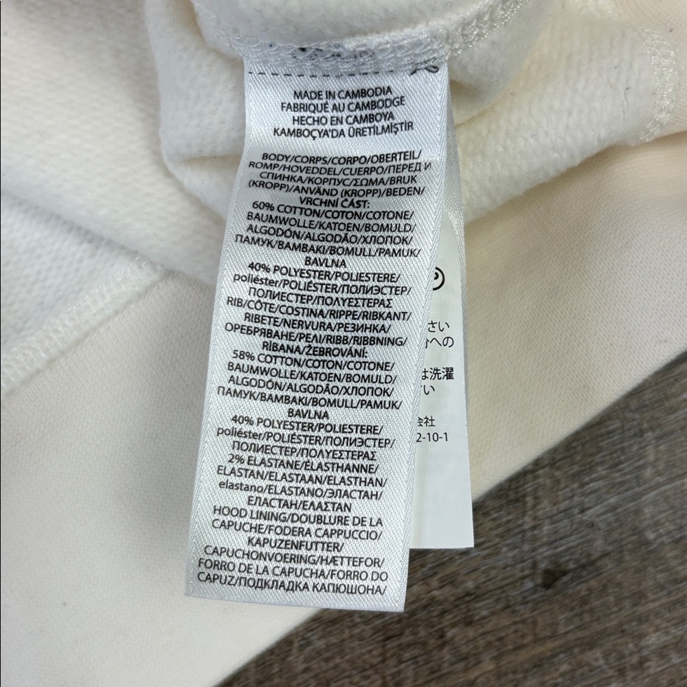 Polo Ralph Lauren Cream Embroidered Big Pony Logo Hoodie – Men’s XL - Picture 7 of 12